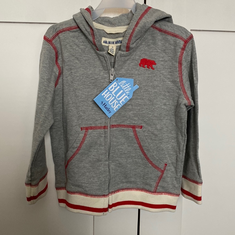 Gray Zip Up Hoodie 🐻